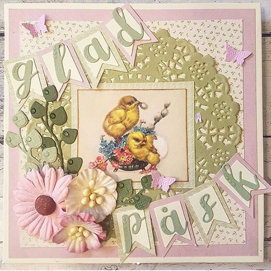 Påskkort med kycklingar