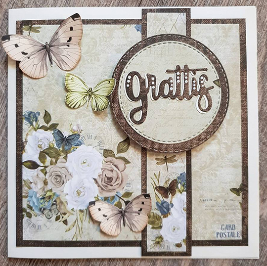 Grattiskort med fjärilar