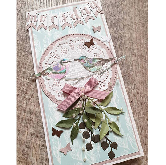 Morsdagskort med fåglar