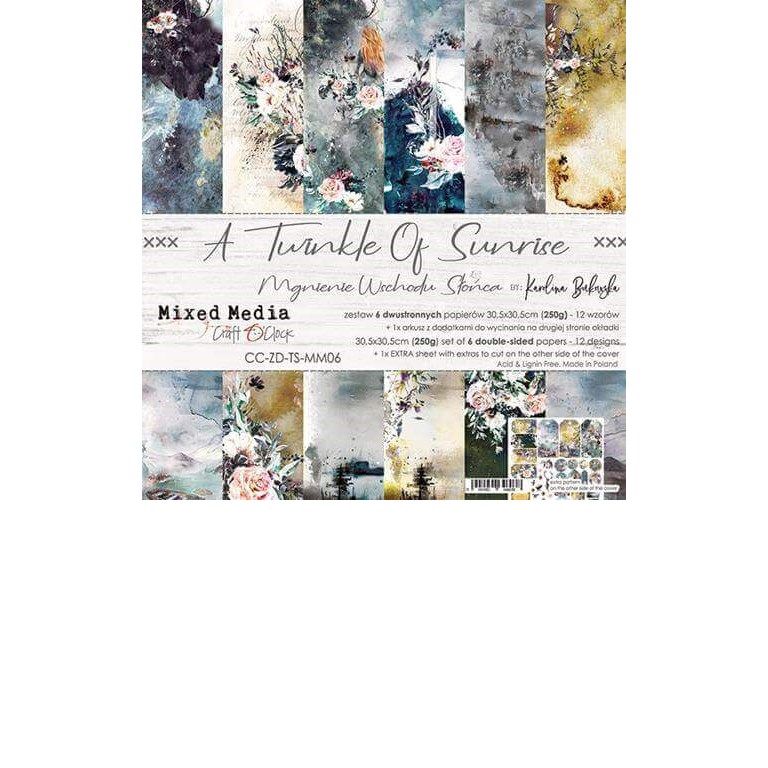 Scrapbookingpapper - 30x30cm - A Twinkle of Sunrise