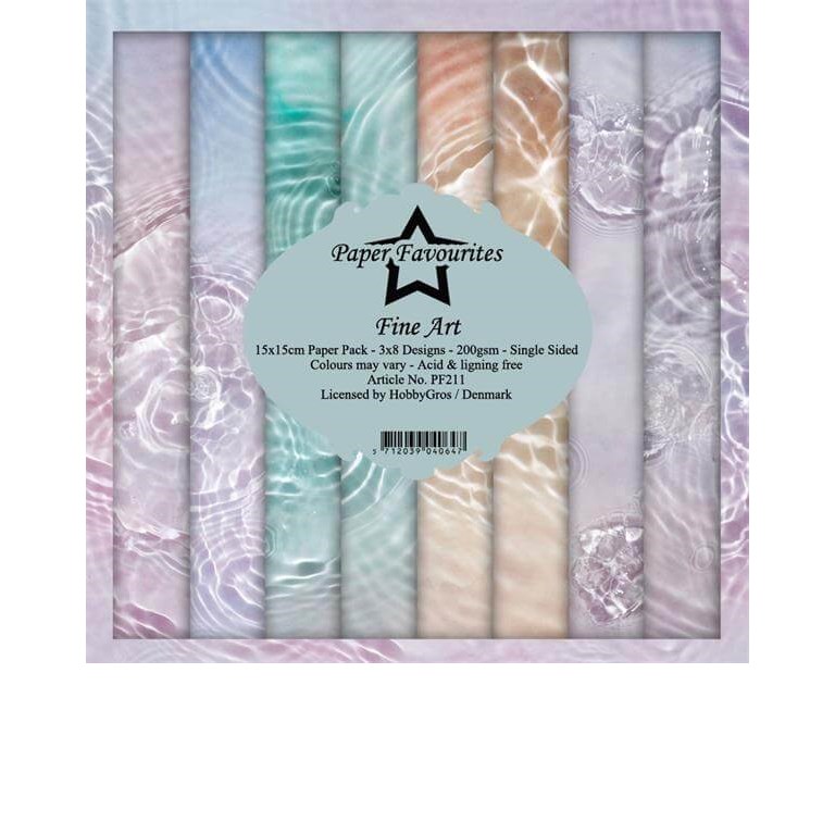 Scrapbookingpapper - 15x15cm - Fine Art