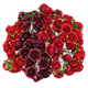 Pappersrosor - Mixade -  1cm - 100st - Röda