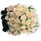 Pappersrosor - Mixade -  1cm - 100st - Svarta, bruna & vita