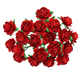 Pappersrosor - 1cm - 50st - Röda