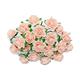 Pappersrosor - 1cm - 50st - Vintage Rosa