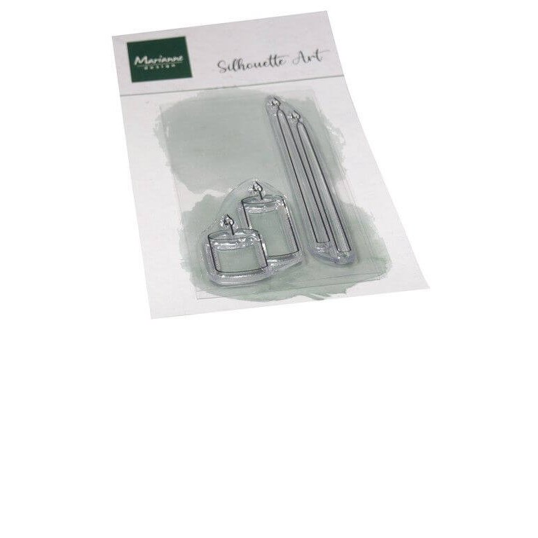 Marianne Design Clearstamps - Silhouette art - Candles