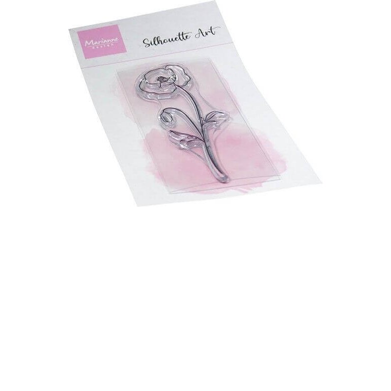 Marianne Design Clearstamps - Silhouette art - Poppy