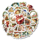 Stickers - Vintage julmotiv - 50st