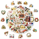 Stickers - Vintage julmotiv - 50st