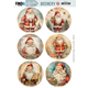Push Out Scenery - Card Deco Essentials - Santa Round