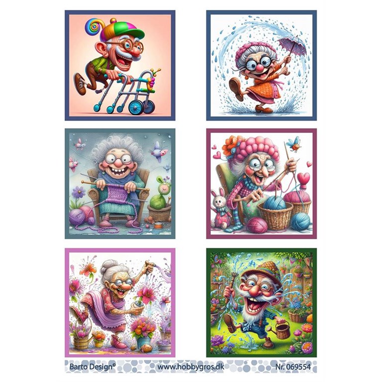 Klippark - Barto Design - Roliga gubbar & gummor