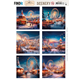 Push Out Scenery - Snowy Winter Carnival - Square