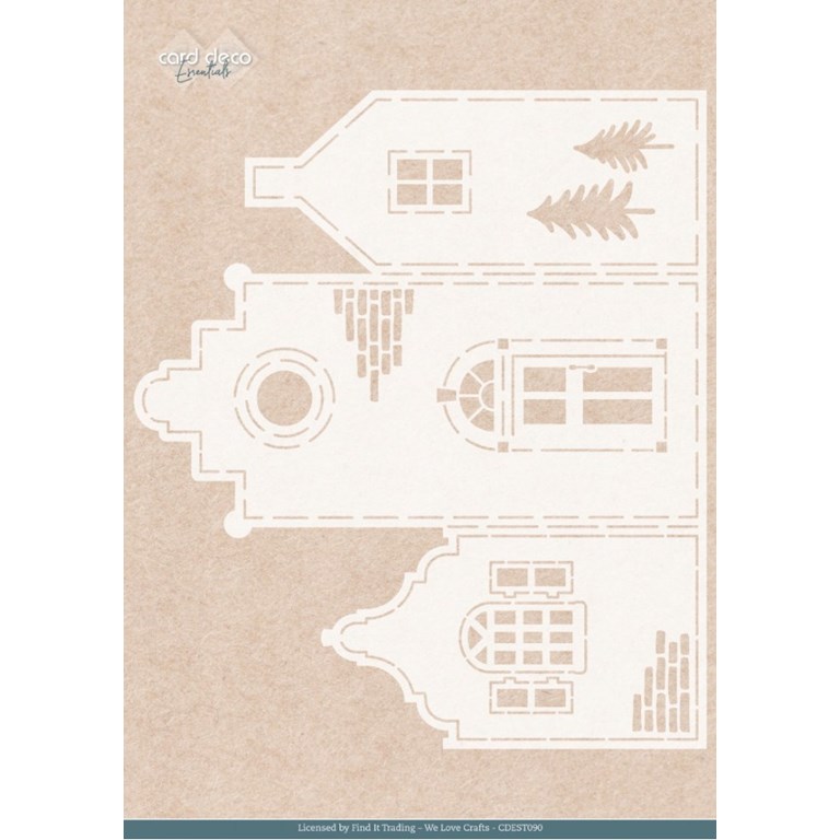 Stencil - Cosy House - A4