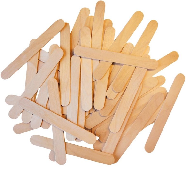 Träpinnar till pyssel - 100st