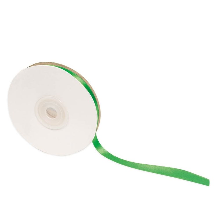 Satinband - 10mm - Grön - Storpack 30m