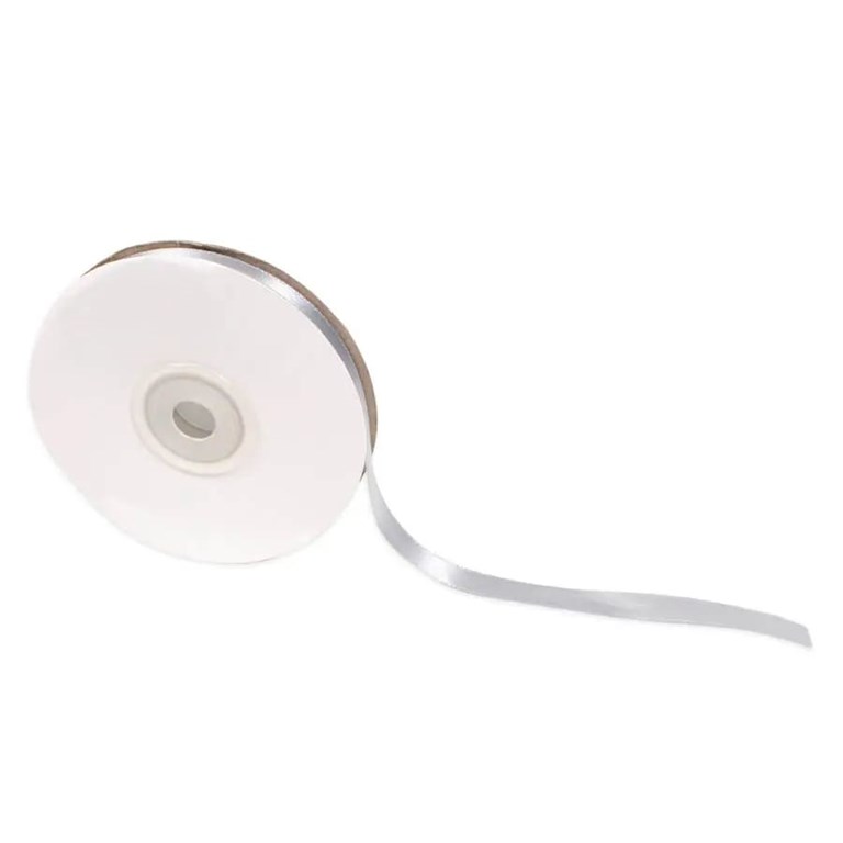 Satinband - 10mm - Silver - Storpack 30m