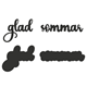 PY Hobby Dies - Glad sommar - Med Bakgrund - 7 x 2,2cm