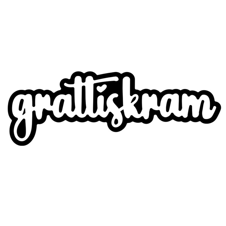 PY Hobby Dies - Grattiskram - Med Bakgrund - 6,6 x 2,1cm