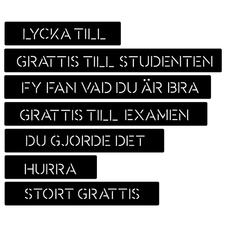 PY Hobby Dies - Set - Tags med text - Student