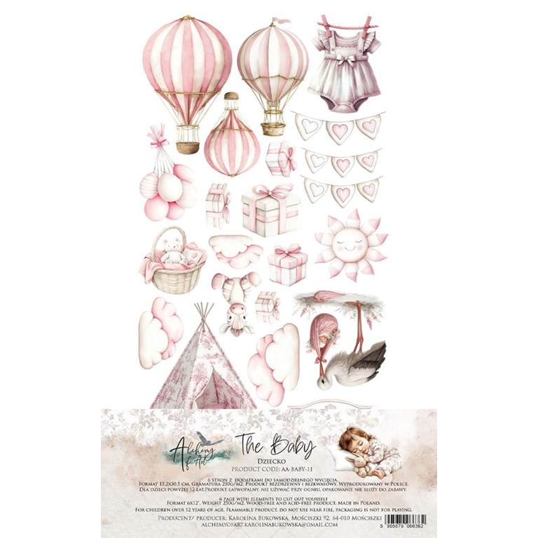 6st klippark - Baby Girl - Extras Set