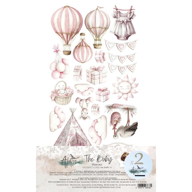 12st klippark - Baby Girl - Extras Set