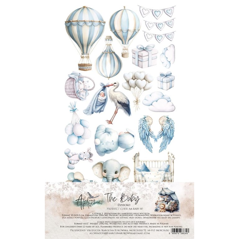 6st klippark - Baby Boy - Extras Set