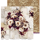 Scrapbookingpapper - 30x30cm - Plum & Caramel