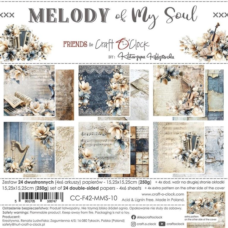 Paper pack - 15x15 cm - Melody of My Soul