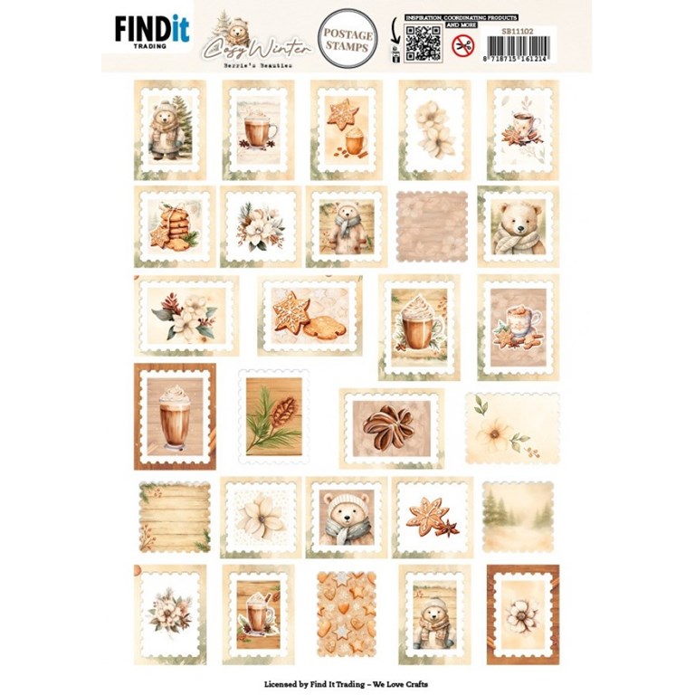 Push Out Scenery - Cosy Winter - Postage Stamp
