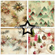 Scrapbookingpapper - 15x15cm - Santas Present