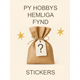 PY Hobbys Hemliga Fynd - Stickers