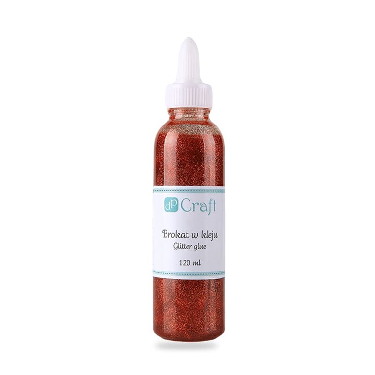 Glitterlim - Röd - 120ml