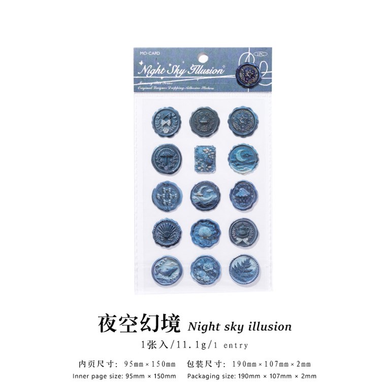 Stickers - Sigill - Nattblå