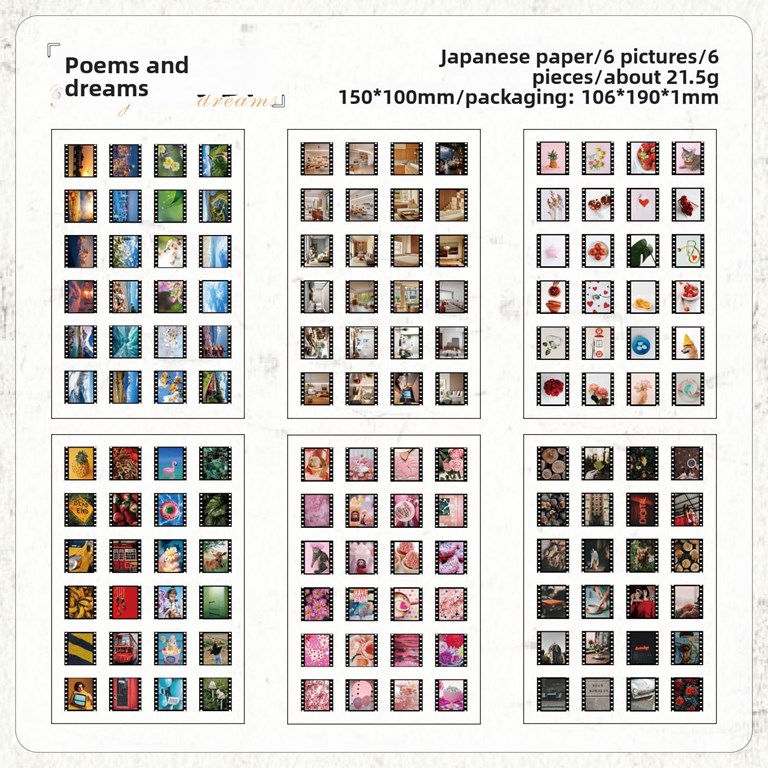 Stickers - 6st ark - Filmrutor