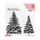 Clearstamps - Silhouette - Snowy Pinetrees