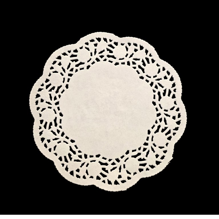 Tårtpapper - Vita - 12,5cm i diameter