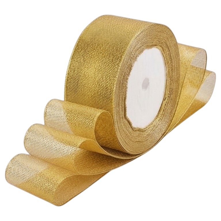 Glitterband 40mm - 22m - Guld