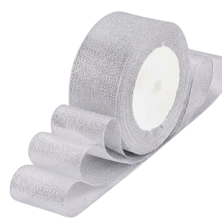 Glitterband 40mm - 22m - Silver