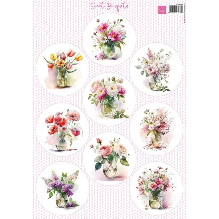 Marianne Design - Klippark A4 - Sweet Bouquets