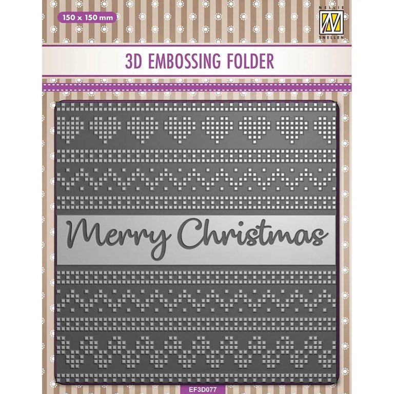 3D Embossingfolder - Merry Christmas