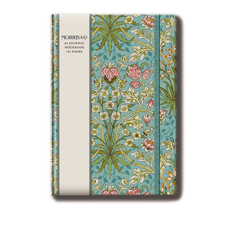 A5 Journal - Golden Lily Green - Morris & Co