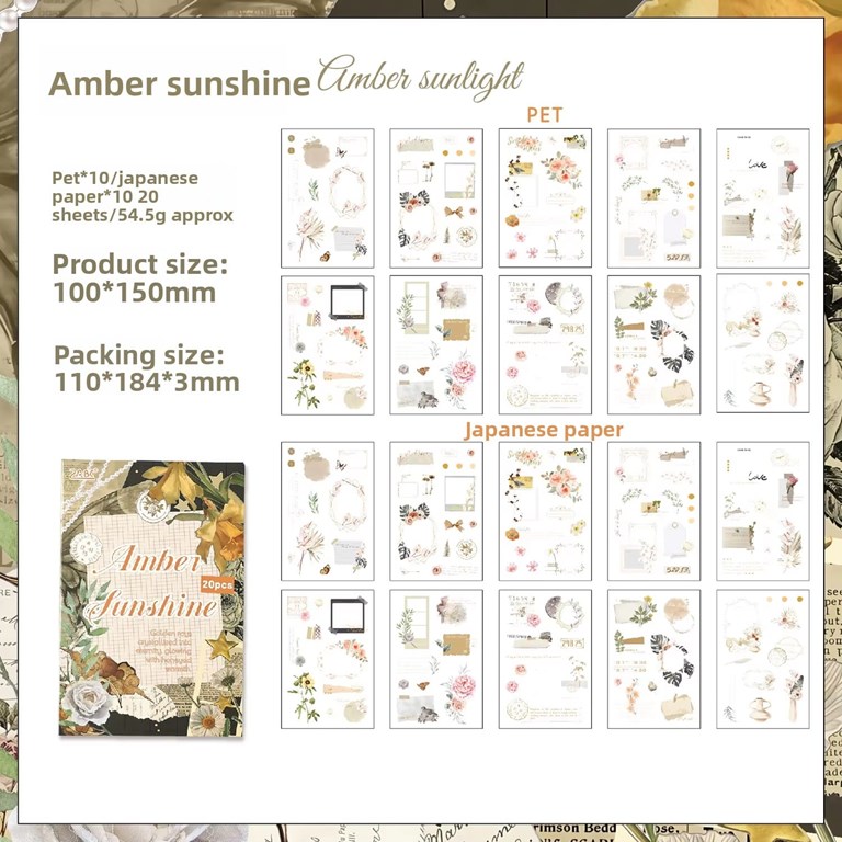 Stickerbook - 20st ark - Amber Sunshine
