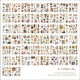 Stickerbook - 50st ark - Kaffemys