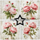 Scrapbookingpapper - 15x15cm - Grunge Floral