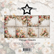 Scrapbookingpapper - 15x15cm - Vintage Flowers