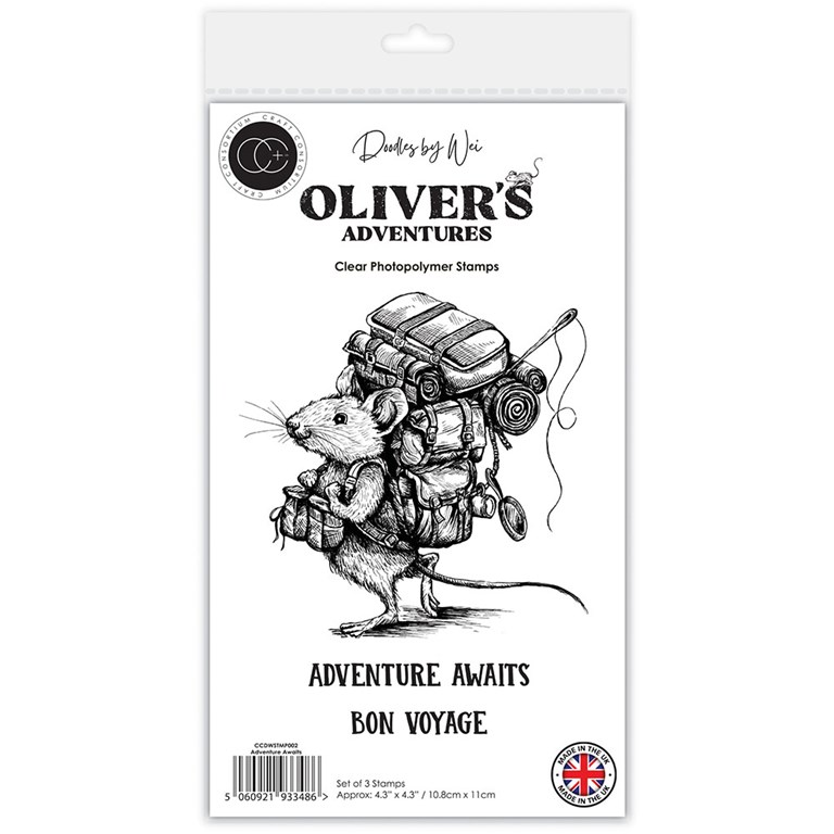 Clear stamps - Olivers Adventures - Adventure Awaits