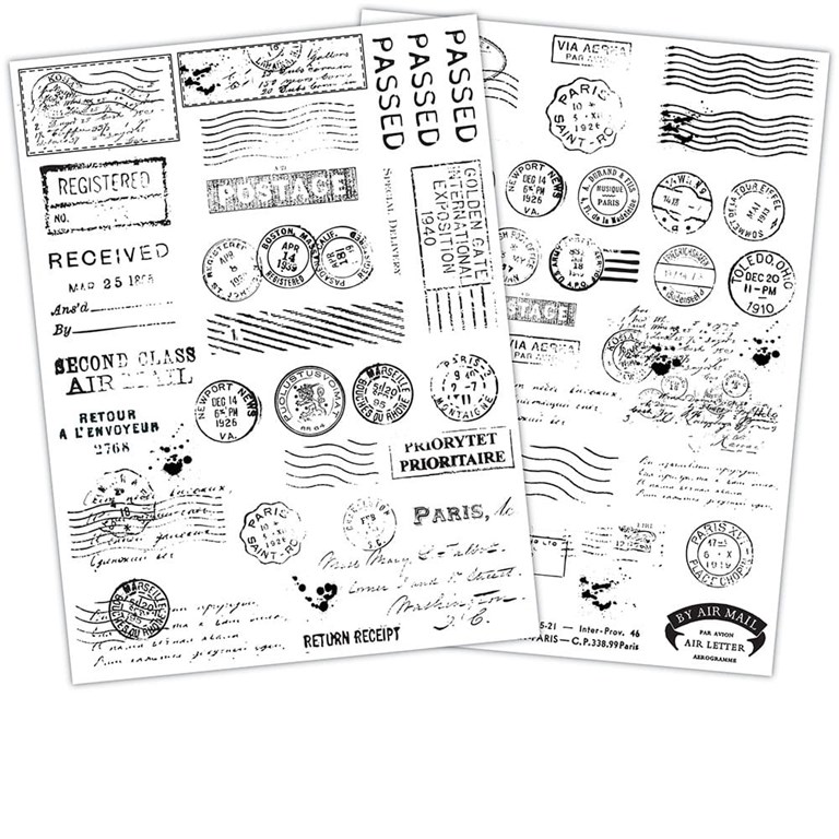 Rub on Transfers - 2st ark - Postage