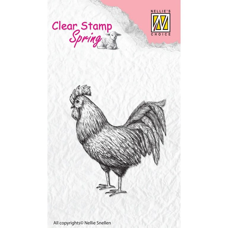 Clearstamp - Nellie Snellen - Rooster
