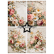 Scrapbookingpapper - A6 - Vintage Flowers
