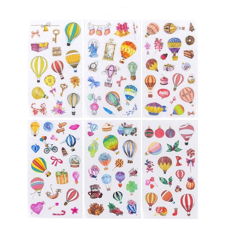 Stickers - Luftballonger - 6st ark